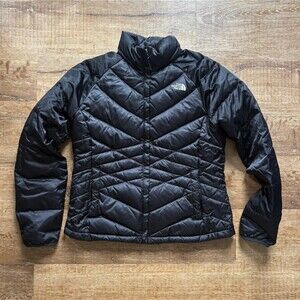 The North Face Puffer Jacket Aconcagua 550 Full Zip Goose Down Womens Large